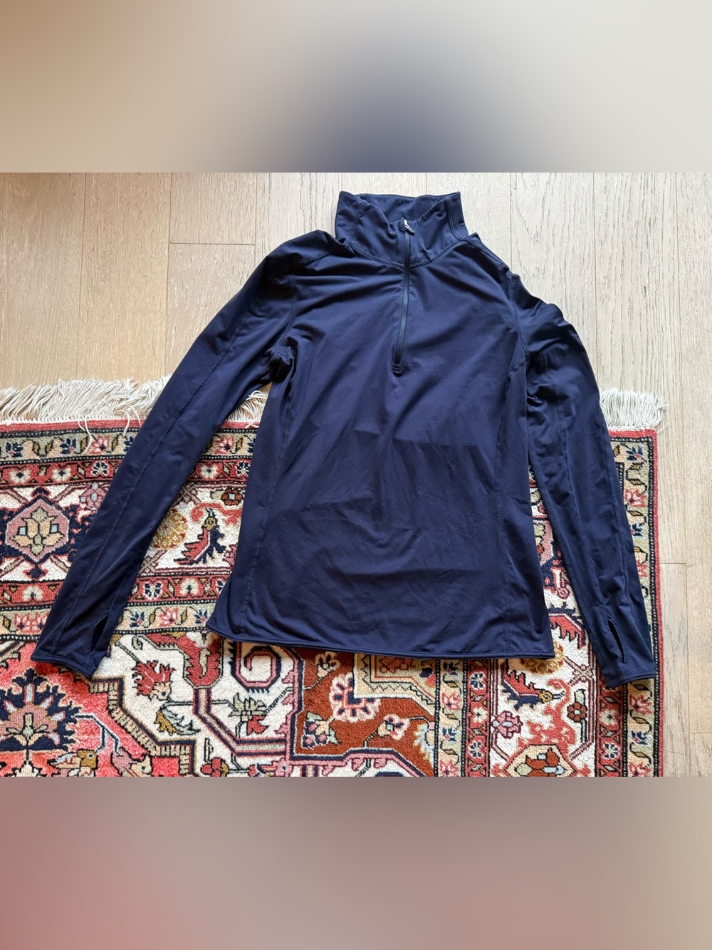 GAP Navy Long Sleeve Quarter-Zip Top